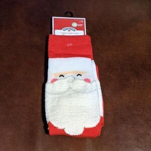 🆕HOLIDAY TIME - 1 PAIR OF KNEE HIGH SOCKS CHRISTMAS SANTA